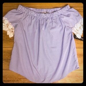 Kontrol Contemporary off the shoulder top